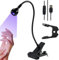 Lampe UV Ongles Gel, 5W Lampe de Polymérisation de Colle pour Gel Pose Américaine avec Tête Ajustable, Lampe UV Ongles Gel Portable, Pour Colles Ongles en gel