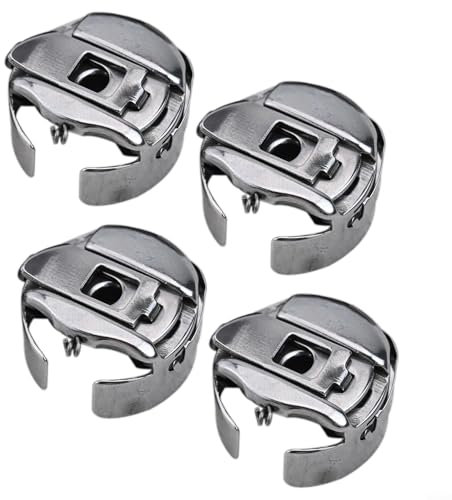 4 x Spulenkapsel, kompatibel mit Barudan, für Tajima, SWF und Happy Stickmaschinen, industrielles Nähmaschinen-Zubehör