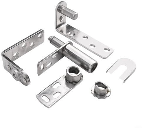 Niceminiwall Stainless Steel Double Action Spring Sprung Hinge Self Closing 2 Way for Kitchen Cafe Saloon Bar Counter Swing Door Gate(L)