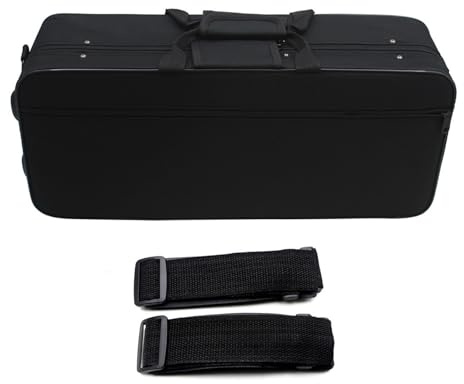 Trumpet Carrying Case Water Resistant Double Transport Handle Trumpet Box with Handle Strap