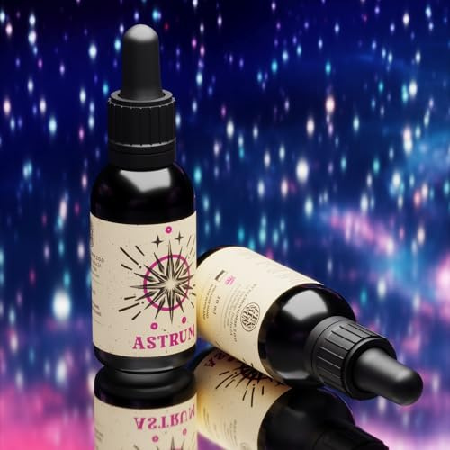 By Elementum Astrum Bartöl 30 ml Bartpflege Öl mit Macadamia-, Avocado-, Reis- und Mandelöl, pflegt und regeneriert Bart und Haut, feuchtigkeitsspendend, exklusiver Duft mit Amber und Sandelholz