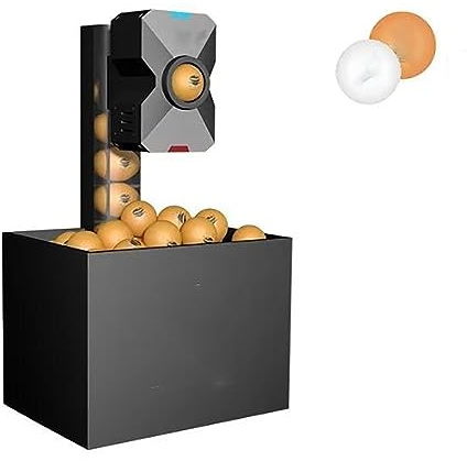 Lanzador robot de ping pong con control remoto, velocidad ajustable 4-40 m/s y capacidad de 100 bolas, para práctica en casa y escuela de patadas de penalti, mano derecha y revés