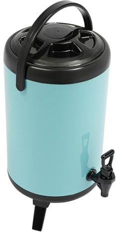 10L Edelstahl-Wasserspender mit Zapfhahn | Glühweinkocher & Thermopot für Heiß- & Kaltgetränke | Isolierter Heißwasserspender mit Pumpe für Party & Büro