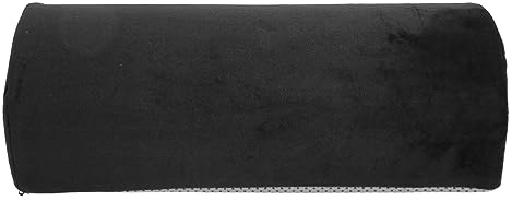 XinrZythrop Almohada de Media Luna Negra, cojín de Soporte Lumbar, de Rodilla y Cuello de Espuma viscoelástica, Almohada ergonómica para elevar Las piernas para Personas Mayores, Funda desmont