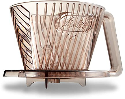 Melitta AF-M1 Kaffee-Tropfer, Made in Japan, Messlöffel inklusive, Kunststoff, für 1 bis 2 Tassen, Braun, Aromafilter-Serie