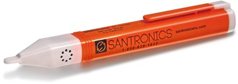 Santronics 3000 Non-Contact Voltage Tester, Always-On AC Voltage Detector 50-1000VAC, CAT IV Certified Electric Tester, Made in USA, No On Off Switch, Audible Visual Alert, Pen Size Electrician Tool