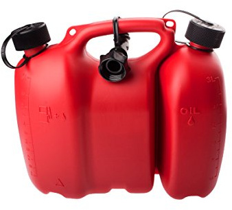 Oregon Kombi-Kanister für Kraftstoff und Kettenöl, 6L + 3L, Rot