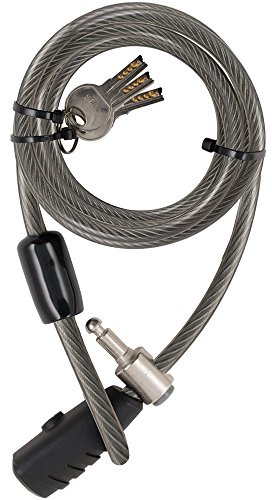 STANLEY Family Key Cable Fahrradschloss extra lang, 10mm x 2400mm, 3 Schlüssel, S741-159, Kabelschloss mit Schlüssel