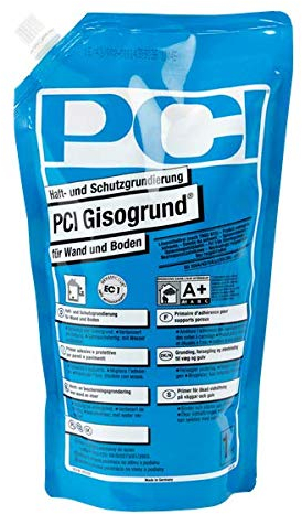 PCI GISOGRUND Schutzgrundierung 1 Liter Tiefengrund Grundierung Voranstrich - Zum feuchtigkeitsbremsenden Verfestigen und Grundieren