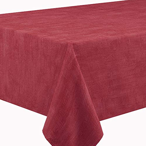 Gartentischdecke Tischdecke Sabrina Eckig Bordeaux Rot 130 x 260 cm mit Lotus Effekt Größe & Farbe wählbar