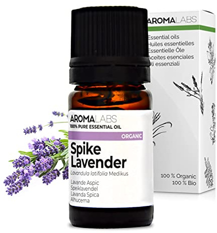 Lavanda Aspic BIO (Lavandula latifolia) - 5 mL - Aceite Esencial Quimiotipado y Certificado AB - Aroma Labs