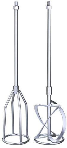 Original Einhell Rührer-Set (Farb-/Mörtelrührer-Zubehör, passend für alle Einhell Farb-/Mörtelrührer, M14-Aufnahme, inkl. Farbrührer Ø 120 mm und Mörtelrührer Ø 135 mm)