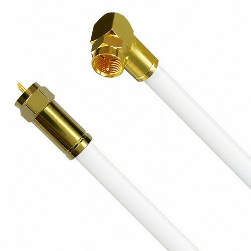 Fritz!Box Cable Vodafone Kabelanschluss Anschlusskabel High Quality 4K 8K HD Winkel/Gerade Weiß 5 Meter