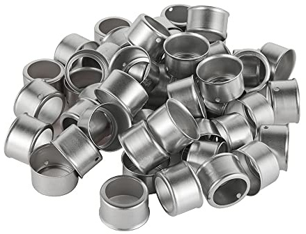 (Pack of 100) EFIELD Pex 1/2 Stainless Steel Press Sleeve for Brass (ASTM F1807) or Poly PPSU (ASTM F2159) Pex Fittings.,(SLEEVE002)