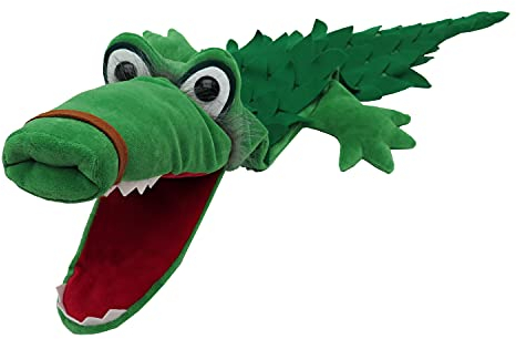 Handpuppe Tierhandpuppen Dagobert 80 cm, Ideal für Puppentheatre und Rollenspiele, für Kinder Baby Jungen Mädchen