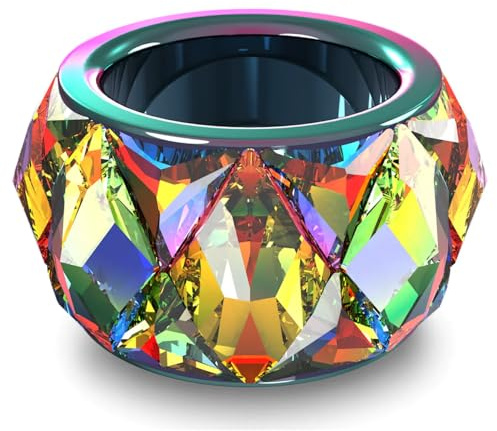Swarovski Damen-Damenring Metall, Kristall Kristall 52 Mehrfarbig 32018645