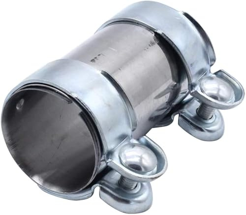 1 pieza SHLPDFM abrazadera metalica de escape, soporte tubo de escape, conector de manga de acero inoxidable 65 mm x 125 mm 18101745427 compatible con