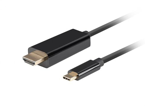 lanberg Cavo USB-C a HDMI maschio/maschio 4K 60 Hz 1,8 m nero