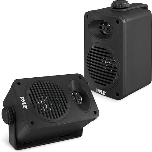 Pyle Indoor/Outdoor Speaker - 200 Watt Waterproof 3.5 2 Way Broadband Speaker System with 1/2 High Compliance Polymer Tweeter - Home, Boat, Marine, Deck