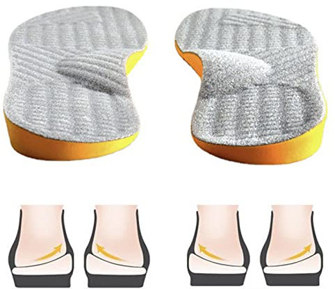 Goofort Women Men Posture Correcting Orthotic Insoles 4 in 1 Gel Insoles Flat feet Arch Support Orthopedic overpronation Supination Plantar Fasciitis Metatarsalgia X/O Valgus Varus Shoe Inserts