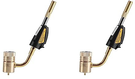 2 puntas de antorcha turbo de gas, quemador, soplete de fontanero, autoencendido, regulador, soldadura, fontanería, accesorio para el hogar