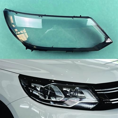 Coche Faro Lente Cubierta Para VW Para Tiguan 2013-2017 Faro Delantero Coche Faros Cristal Pantalla Transparente Lámpara Cubierta Faro Lente Cubierta Lente Faro Principal Lámpara Cubierta Lente(Derech