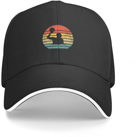 CIZIEOE Baseball Cap Retro Water Polo Player Vintage Waterpolo H2O Polo Baseball Cap Western Hats Visor Caps for Men Women's Gift