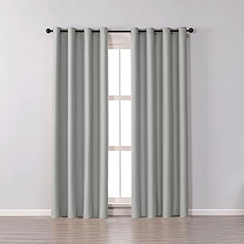 Vorhänge, Verdunkelungsvorhänge Für Schlafzimmer 2 Platten Verdunkelung Thermisch Isolierte Fenster Vorhänge Mit Öse/C/86 * 114Cm