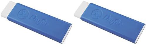 Läufer 69261 Pocket Radierer, Radiergummi für Bleistifte und Farbstifte, blau, mit Schutzhülle, Radierer für die Hosentasche (Packung mit 2)
