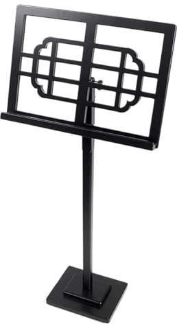 Notenständer Notenpult Holz Notenständer Tragbarer Notenhalter Vintage Style Notenständer Für Chorkirche Notenständer Stabil(Black)