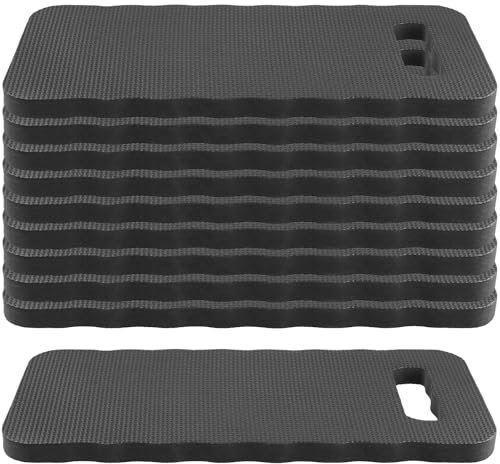 TAICHEUT 10 PCS Kneeling Pads, 40x18cm Soft and Comfortable Garden Knee Pads with Handle, Practical Kneeling Mats for Gardening, Working on Knees, Yoga, Exercise