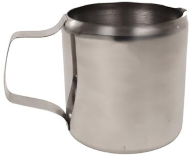 Fackelmann Jarra de Leche, Cazo de Leche 300 ml, Acero Inoxidable con Acabado Espejo, Mini Cazo para Servir Leche o Agua para Infusiones, Apta para Lavavajillas, 7 cm diámetro,