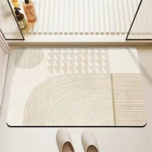 Große Badematte mit Sonnenuntergang, schnell trocknend, Steinteppich für Badezimmer, waschbar, Teppich für Schlafzimmer, WC, Dusche, Waschbecken, Küche und Tür, 70 x 140 cm, weiche und saugfähige
