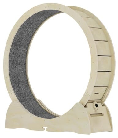 OZWYCY Katzenlaufrad Laufband for Hunde und Katzen, leise, Rollenlaufrad, Möbel aus Massivholz, Klettergerüst for Katzen, Katzenspielzeug Katzenlaufrad für den Lnnenbereich(Green,M)