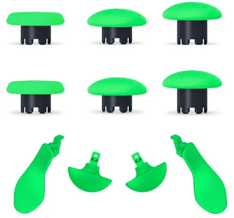 XBERSTAR Capuchons de touches de rechange pour manette PS5 Dualsense Edge - Accessoires d'extraction de joystick (vert)
