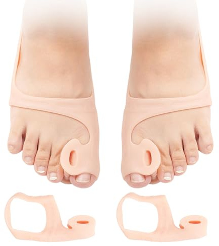 Rbleote Zehenspreizer Hallux Valgus, 2 Stück Hallux Valgus Schiene, Zehenspreizer für Männer und Frauen, Dehnen Sie Ihre Zehen Um Valgus Zu Vermeiden Universalgröße