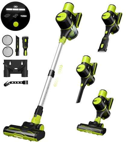 UNINELL HOME Cordless Vacuum Cleaner, 45Kpa 55 Mins Vacuum Cleaners for Home, Lightweight, Anti-Tangle, Self-Standing, Rechargeable Vacuum Stick Cordless for Pet Hair, Floors, Carpet