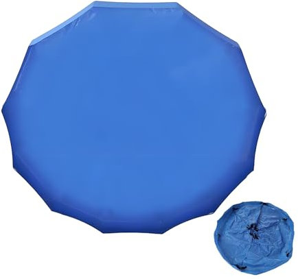 Housse de Protection pour Trampoline, Toit de Trampoline, auvent résistant au Vent, Protection Contre Les intempéries, Couleur Bleue, idéale pour Jardin, extérieur, Pluie et Hiver