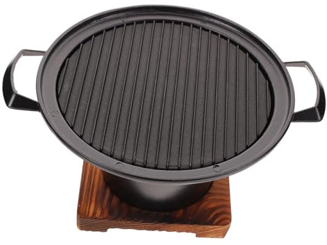 Milisten Barbecue Portable Sans Fumée Pour 2-3 Personnes – Grand Gril De Table En Alliage D'aluminium Antiadhésif – Cuisson Extérieure Camping Jardin – Mini-grill Solide Et Compact