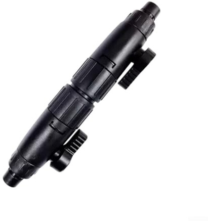 Aquarium-Filter, Schnellentriegelungsanschluss, Wasserdurchfluss-Ventil, Absperrschalter, Schlauch, Abreißsystem für Aquarium-Wartung, schwarz (12 mm)