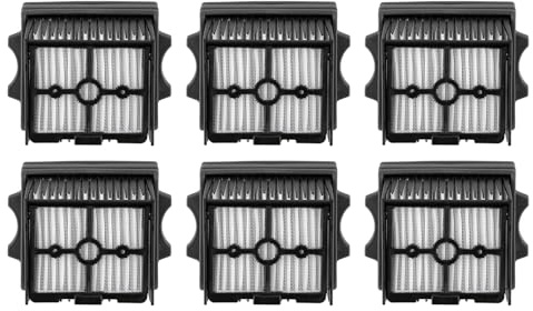 (6 Pack) S5 Combo Replacement HEPA Filters for Tineco Floor One S9 Artist Pro, Floor One S5 Combo, Stretch S6, Switch S6 Wet and Dry Vacuum Cleaner, Filters Accessories, Upright Filters, Vacuum Filter