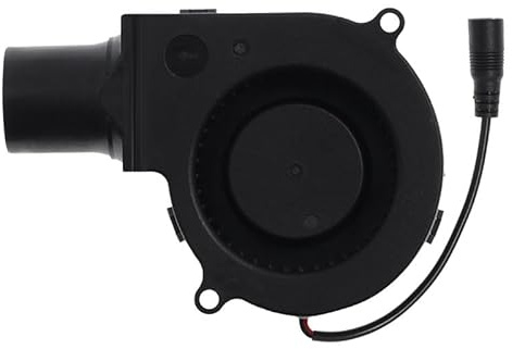 xbiez Ventilador eléctrico con rodamiento de bolas de refrigeración por aire 7530 para barbacoa, camping, picnic, cocina, portátil, centrífugo, rodamiento de bolas