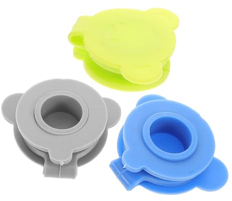 Badewannenstöpselabdeckung 3 Stück-Pack aus Silikon für Babybadewannen | 3cm Lochdurchmesser, Sicherer Wasserabschluss, Ersatz für Beschädigte Abläufe