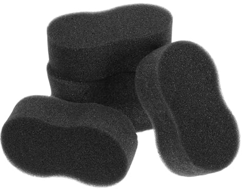 5pcs Horse Bathing Sponge Cleaning Tools for Coat Care | Black Sponge Set, Remove Dirt and Wash after Recreational Ride, Hang to Dry, Gift for Family Colleagues Friends
