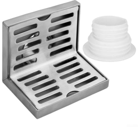 Edelstahl Wandablauf Bodenablauf Terrasse Seitenablauf L-Form Linearrost Bad Dusche Drainage K