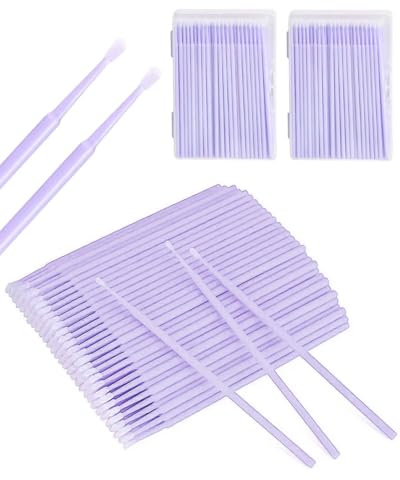 SCJJZ Cepillos Micro para Pestañas + 30 Pinceles Sombras, Herramienta de Maquillaje