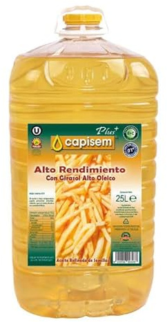 Olio Raffinato di Semi, con Girasole Alto Oleico, 25L