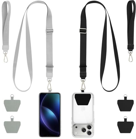 AOOTE Handyband Universal, Handykette Universal zum Umhängen, mit Durable Patches, Instellbar und Abnehmbar, Handyband Universals Wristlet, Kompatibel mit Allen Smartphones