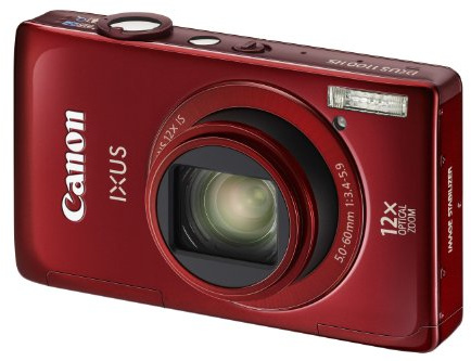 Canon IXUS 1100 HS Digital Camera - Red (12.1 MP, 12x Optical Zoom) 3.2 inch Touch Screen LCD