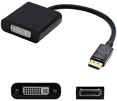 Addon-Networking 8 DisplayPort to DVI-I Adapter Cable, Black (DISPLAYPORT2DVI)